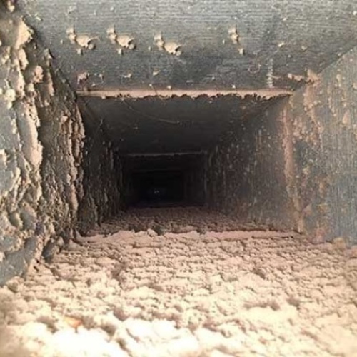 Before air duct cleaning