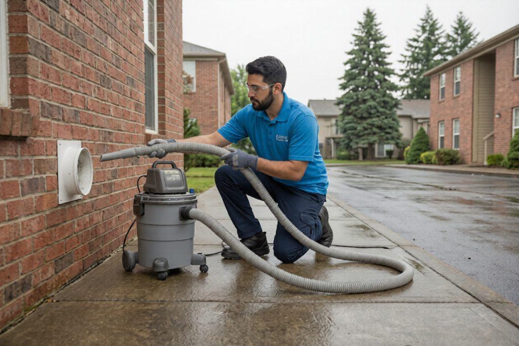 Dryer vent cleaning