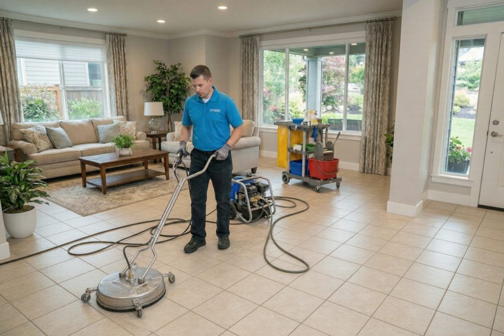 Tile and grout cleaning aurora