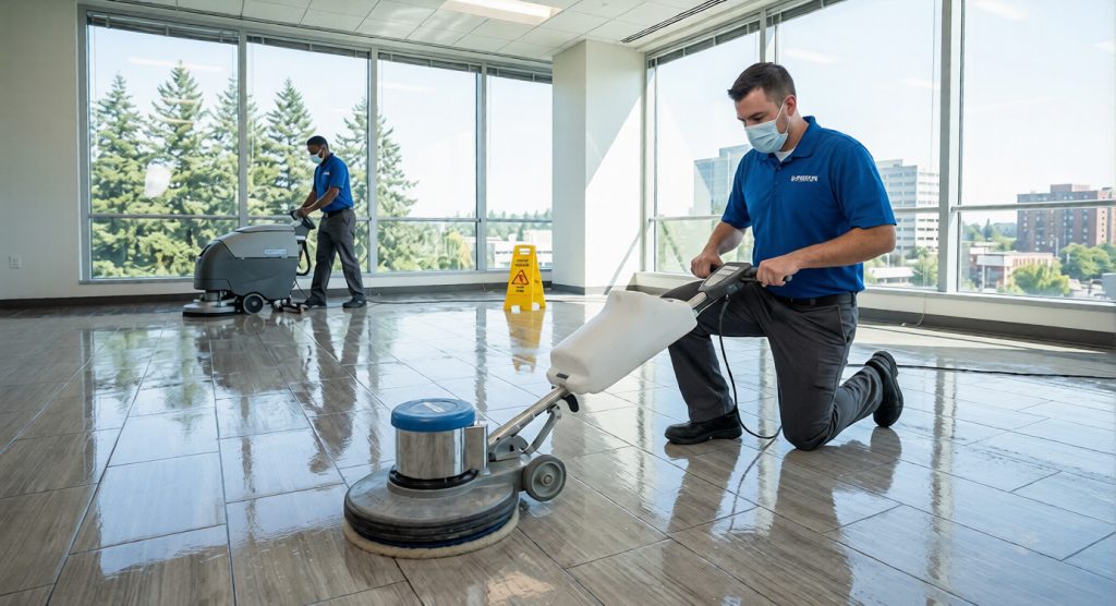 Tile grout cleaning